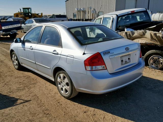 KNAFE121875422230 - 2007 KIA SPECTRA EX BLUE photo 3