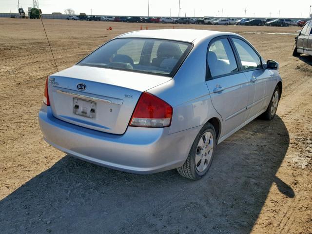 KNAFE121875422230 - 2007 KIA SPECTRA EX BLUE photo 4