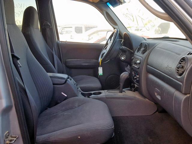 1J4GL48K02W140305 - 2002 JEEP LIBERTY SP SILVER photo 5