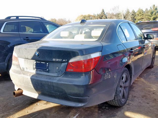 WBANF73587CU24181 - 2007 BMW 530 XI BLACK photo 4