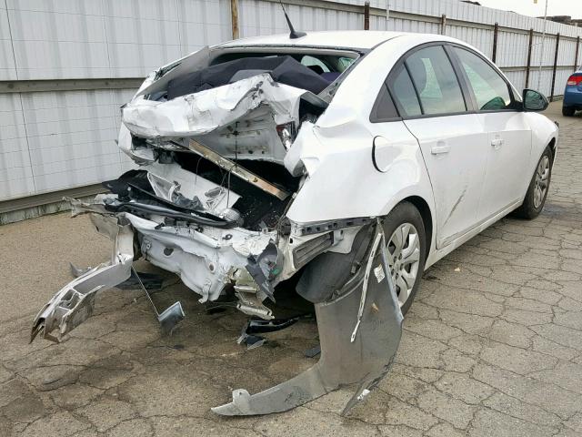 1G1PA5SG1E7367421 - 2014 CHEVROLET CRUZE LS WHITE photo 4