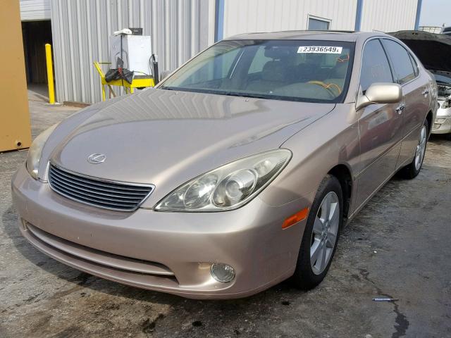 JTHBA30G455062272 - 2005 LEXUS ES 330 GOLD photo 2