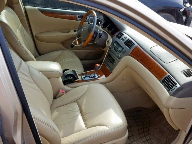 JTHBA30G455062272 - 2005 LEXUS ES 330 GOLD photo 5