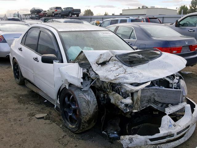 JA3AH36D25U053497 - 2005 MITSUBISHI LANCER EVO WHITE photo 1