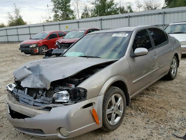 JN1CA31D51T827377 - 2001 NISSAN MAXIMA GXE GRAY photo 2