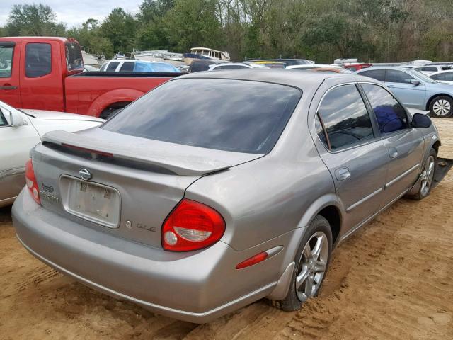 JN1CA31D51T827377 - 2001 NISSAN MAXIMA GXE GRAY photo 4