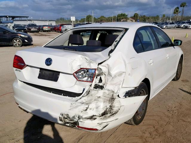 3VW2K7AJ2CM337044 - 2012 VOLKSWAGEN JETTA BASE Սպիտակ լուսանկար 4