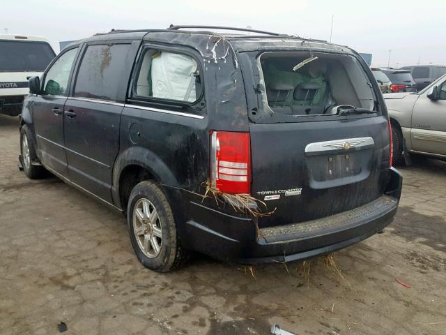 2A8HR54P88R767537 - 2008 CHRYSLER TOWN & COU Սև լուսանկար 3