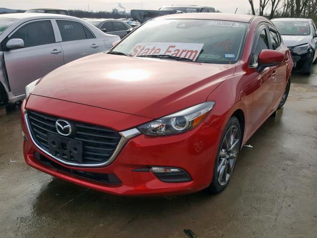 3MZBN1L35JM158318 - 2018 MAZDA 3 TOURING RED photo 2