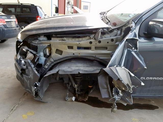 1GCHSCEA0G1216418 - 2016 CHEVROLET COLORADO L GRAY photo 9