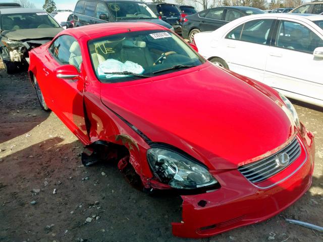 JTHFN48Y120002077 - 2002 LEXUS SC 430 RED photo 1