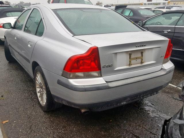 YV1RS59V242406167 - 2004 VOLVO S60 2.5T SILVER photo 3