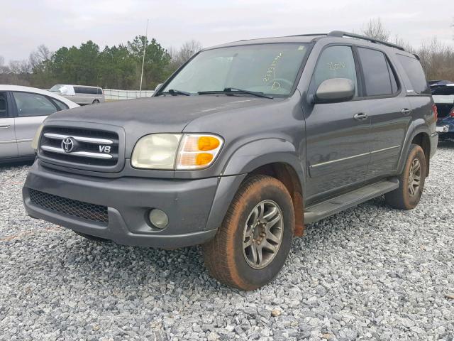 5TDBT48A04S209746 - 2004 TOYOTA SEQUOIA LI CHARCOAL photo 2