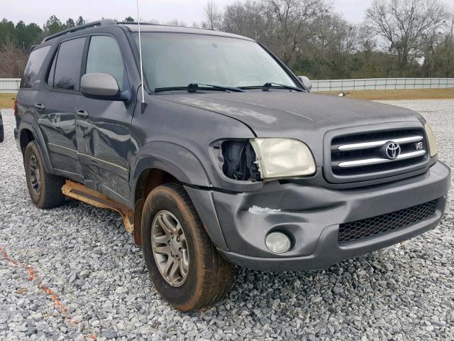 5TDBT48A04S209746 - 2004 TOYOTA SEQUOIA LI CHARCOAL photo 9