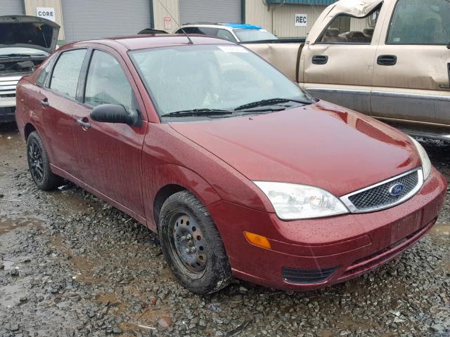 1FAHP34NX6W194859 - 2006 FORD FOCUS ZX4 BURGUNDY photo 1