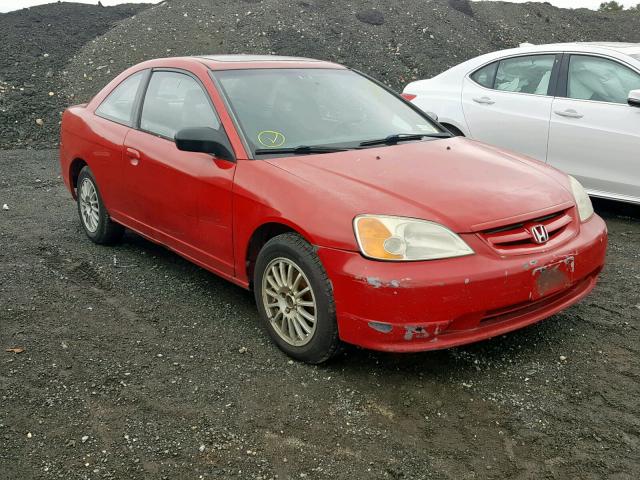 1HGEM22992L060556 - 2002 HONDA CIVIC EX RED photo 1