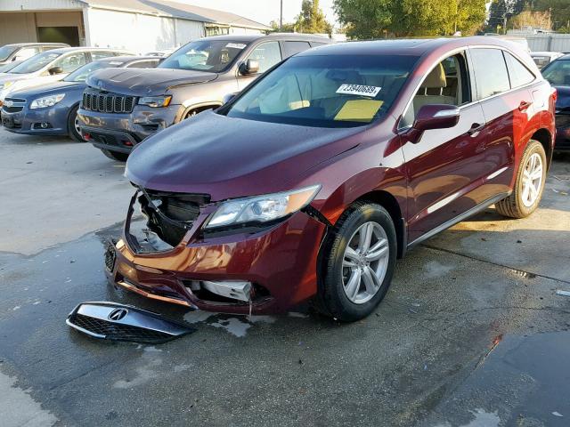 5J8TB3H36FL000326 - 2015 ACURA RDX BASE BURGUNDY photo 2