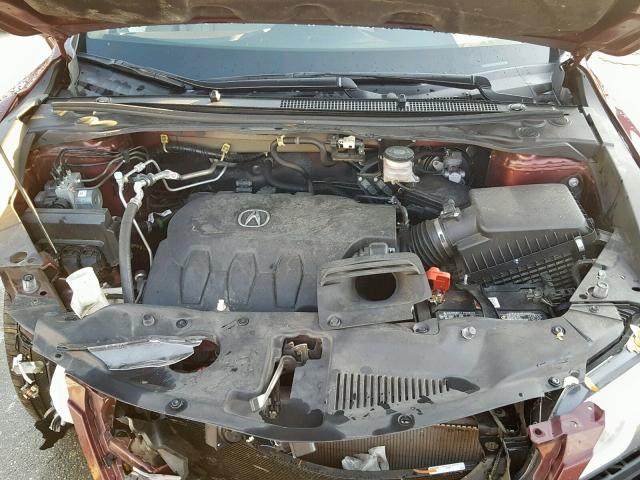 5J8TB3H36FL000326 - 2015 ACURA RDX BASE BURGUNDY photo 7