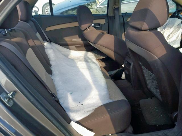 1G1ZC5E13BF155566 - 2011 CHEVROLET MALIBU 1LT ყავისფერი ფოტო 6