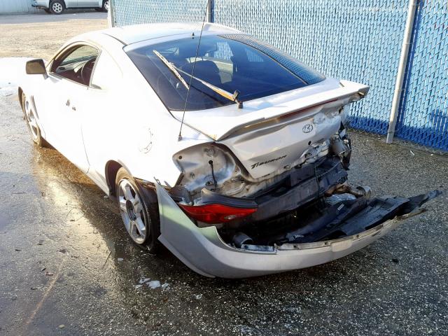 KMHHM65D93U102069 - 2003 HYUNDAI TIBURON SILVER photo 3