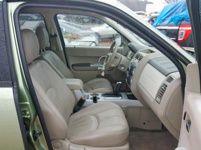 4M2CU87198KJ06696 - 2008 MERCURY MARINER PR GREEN photo 5