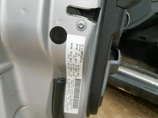 1J8HG48K58C212908 - 2008 JEEP COMMANDER SILVER photo 10