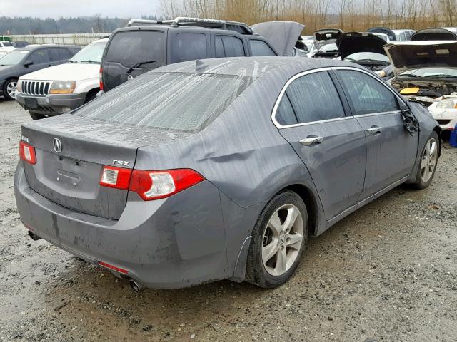 JH4CU26689C026736 - 2009 ACURA TSX GRAY photo 4