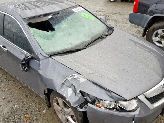 JH4CU26689C026736 - 2009 ACURA TSX GRAY photo 9