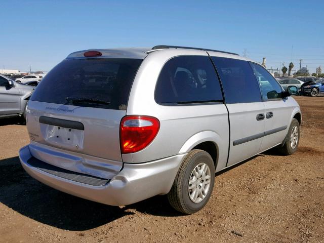 1D4GP24R37B261915 - 2007 DODGE GRAND CARA SILVER photo 4