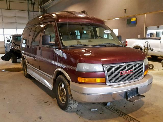 1GDFH15T431199026 - 2003 GMC SAVANA RV MAROON photo 1