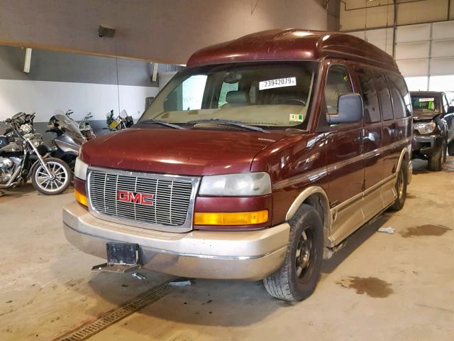 1GDFH15T431199026 - 2003 GMC SAVANA RV MAROON photo 2