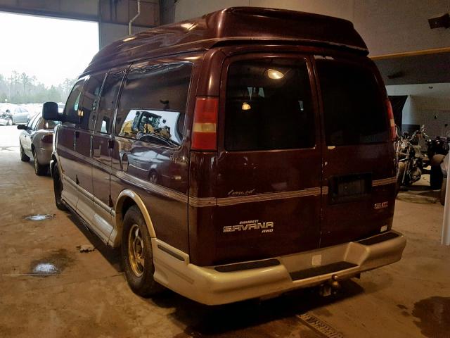 1GDFH15T431199026 - 2003 GMC SAVANA RV MAROON photo 3