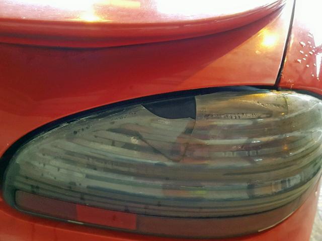 1G2WP52KXYF318139 - 2000 PONTIAC GRAND PRIX RED photo 10