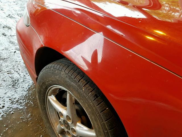 1G2WP52KXYF318139 - 2000 PONTIAC GRAND PRIX RED photo 9