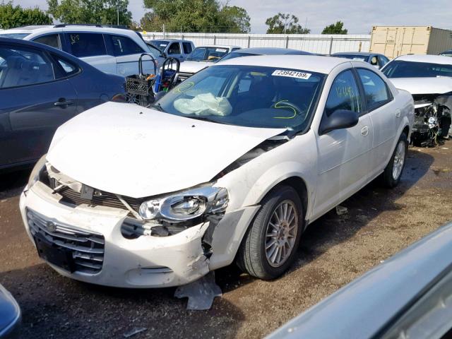 1C3EL46J94N314098 - 2004 CHRYSLER SEBRING LX WHITE photo 2