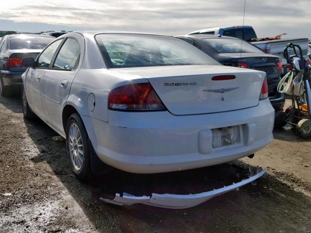 1C3EL46J94N314098 - 2004 CHRYSLER SEBRING LX WHITE photo 3