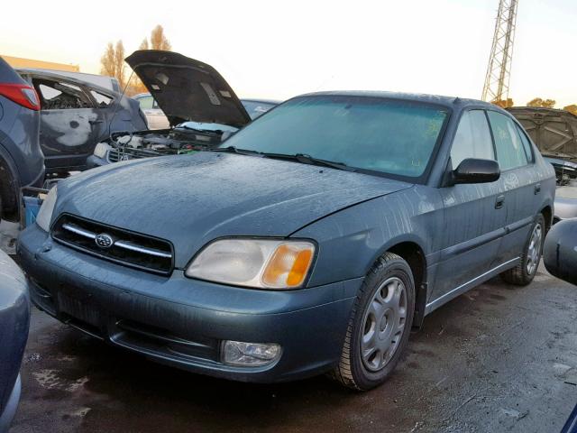 4S3BE6351Y7204653 - 2000 SUBARU LEGACY L BLUE photo 2