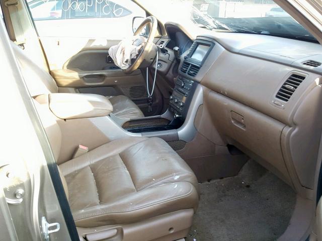 2HKYF18736H542049 - 2006 HONDA PILOT EX GOLD photo 5