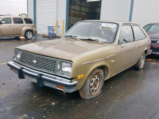 1G1AB0893BY125380 - 1981 CHEVROLET CHEVETTE GOLD photo 2