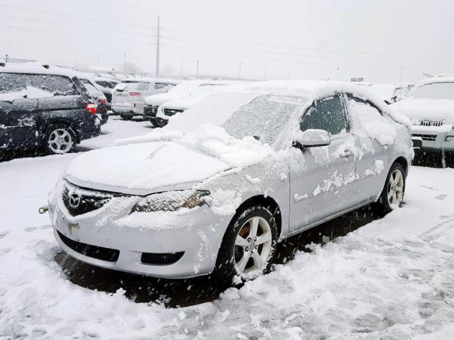 JM1BK12F961538337 - 2006 MAZDA 3 I SILVER photo 2