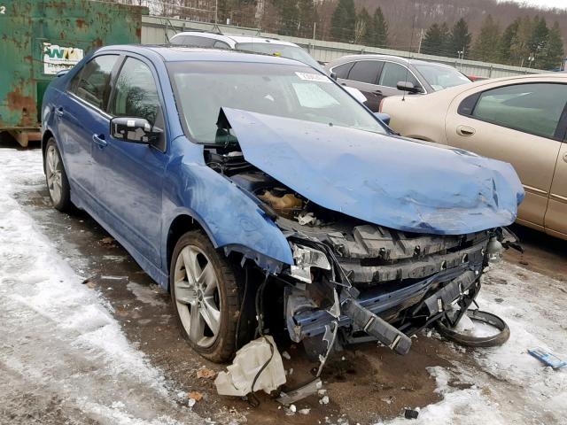 3FAHP0DC4AR137548 - 2010 FORD FUSION SPO BLUE photo 1