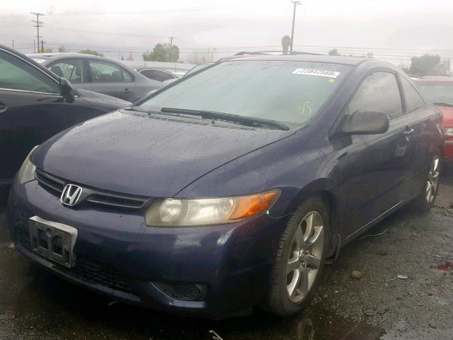 2HGFG12216H578169 - 2006 HONDA CIVIC DX BLUE photo 2