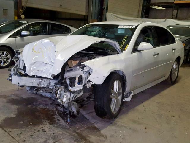 2G1WC5E36C1101580 - 2012 CHEVROLET IMPALA LTZ WHITE photo 2