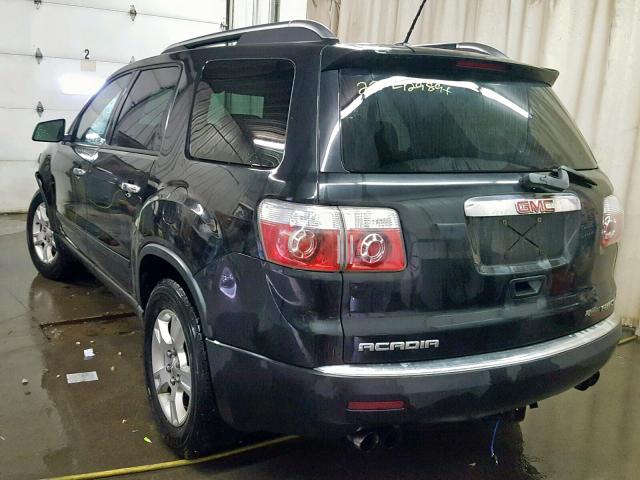 1GKEV13D59J141587 - 2009 GMC ACADIA SLE BLACK photo 3