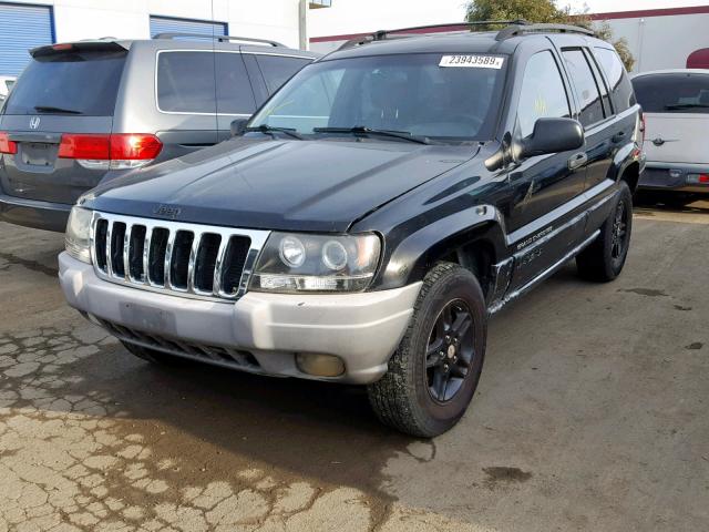 1J4G248S1YC203778 - 2000 JEEP GRAND CHER BLACK photo 2