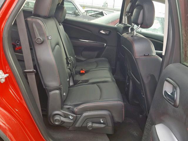 3C4PDDEG8JT469972 - 2018 DODGE JOURNEY GT RED photo 6