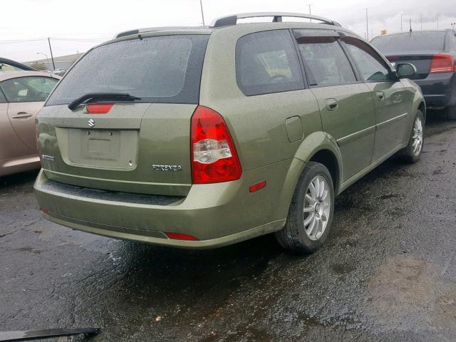 KL5JJ86ZX5K088451 - 2005 SUZUKI FORENZA LX GREEN photo 4