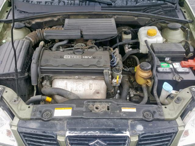 KL5JJ86ZX5K088451 - 2005 SUZUKI FORENZA LX GREEN photo 7