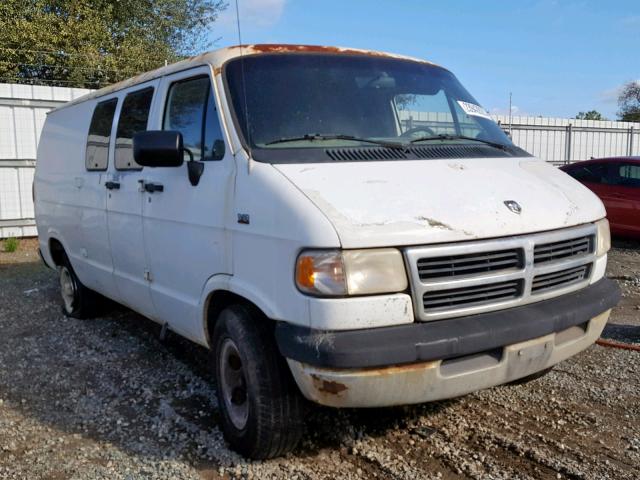 2B6HB21Z2SK528375 - 1995 DODGE RAM VAN B2 WHITE photo 1