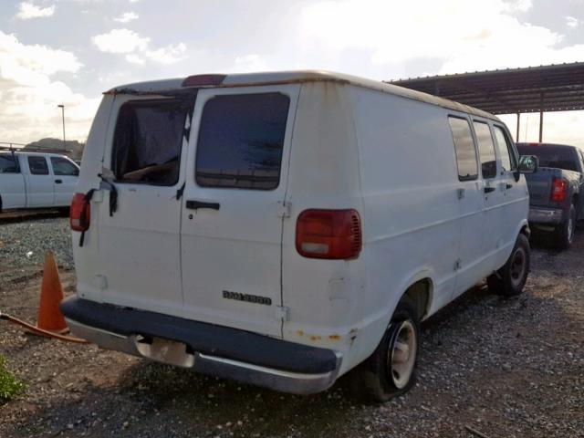 2B6HB21Z2SK528375 - 1995 DODGE RAM VAN B2 WHITE photo 4